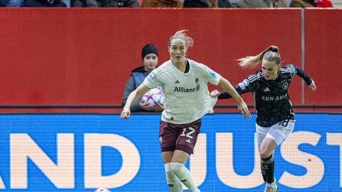 Bayern Münchens Sydney Lohmann (l) in Aktion.