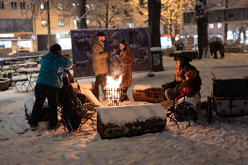 Auch im tiefsten Winter ist der Grünspitz ein Ort zum Verweilen.