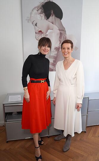 Dr. Sonja Lechner (GF Kunstkonnex) und Margit Dittrich (Frauen Verbinden)
