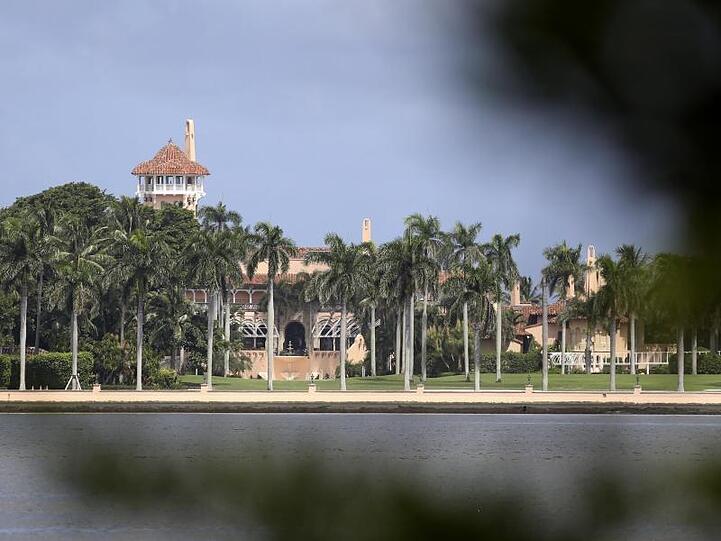 Ein Blick auf das Mar-a-Lago Resort, das zukünftige Hauptdomizil von US-Präsident Donald Trump im US-Bundesstaat Florida.