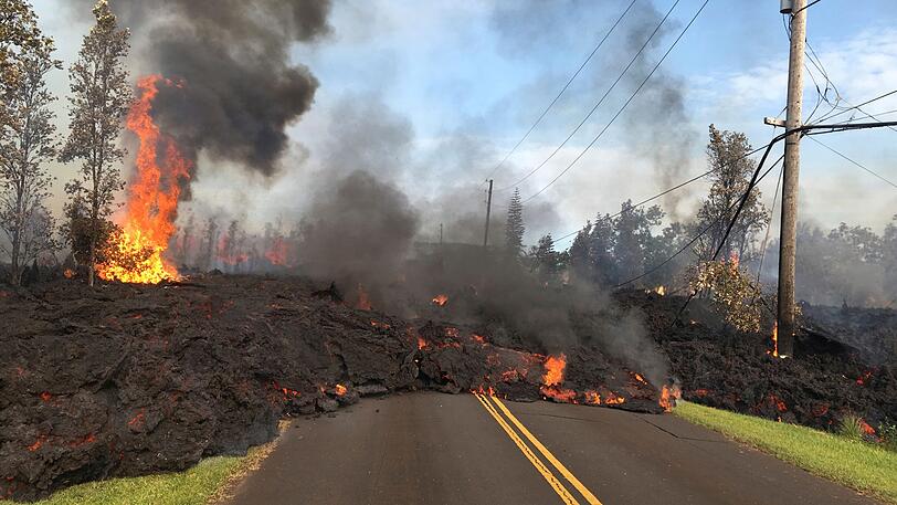 Spektakuläre Bilder: Der Kilauea-Vulkan auf Hawaii zeigt seine zerstörerische Kraft.
