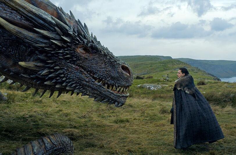 Fast so gut wie eine DNA-Analyse für Jon Snow: dass Daenerys' Lieblingsdrache Drogon ihn ganz gut leiden kann.