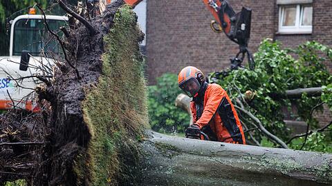 Heftige Unwetter gab es im Westen Deutschlands.