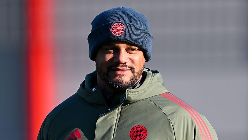 Vincent Kompany beim Abschlusstraining des FC Bayern.