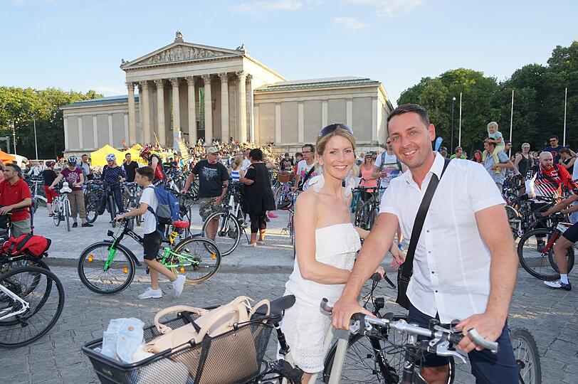 Über 16.000 Münchner waren bei der siebten Radlnacht dabei. Die Bilder.