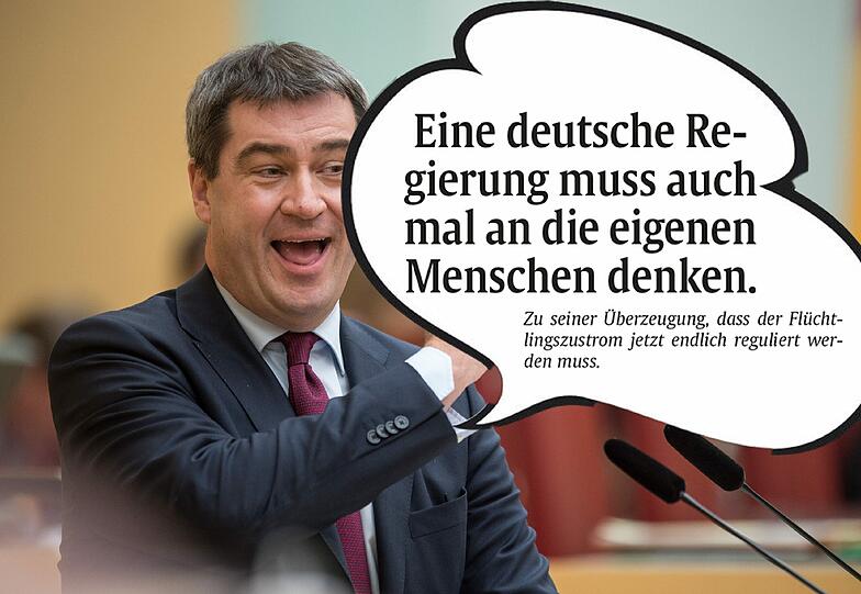 Rhetorisch wird's mit Markus Söder nie langweilig. Seine Sprüche beim CSU-Neujahrsempfang.