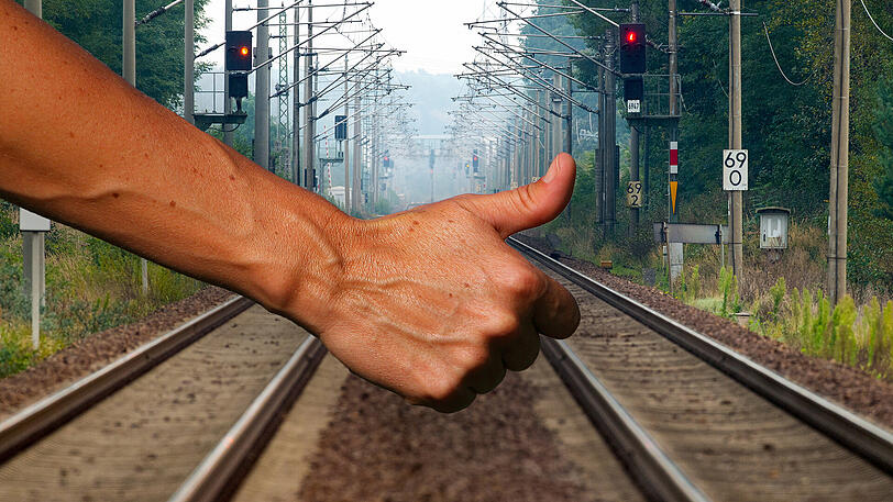 Ein verwirrter Mann versuchte am Dienstag nach Berlin zu trampen - mit dem Zug.