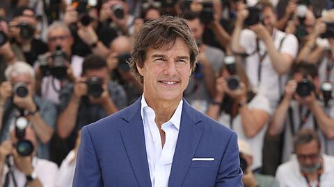 Tom Cruise bei einem Fototermin für den Film "Top Gun: Maverick" bei den 75. Internationalen Filmfestspielen in Cannes.