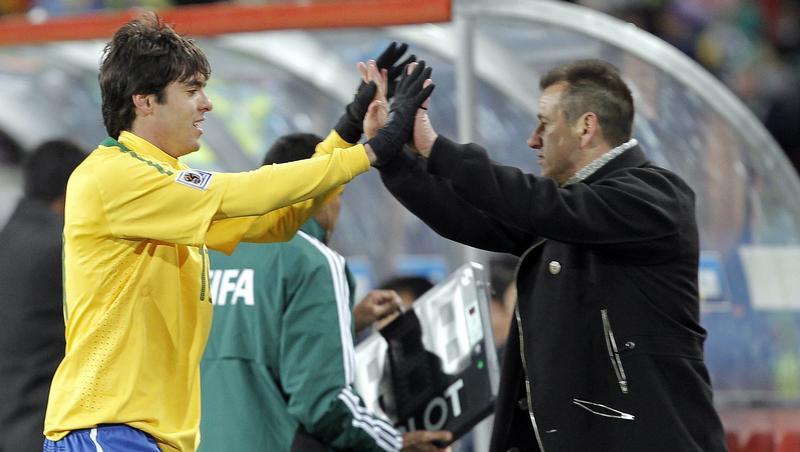 Brasiliens Star Kaká genießt das Vertrauen von Coach Carlos Dunga. Brasiliens Star Kaká genießt das Vertrauen von Coach Carlos Dunga.
