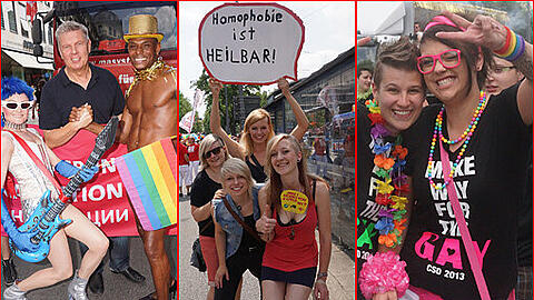 Schwule Bauern, volksnahe Politiker und jede Menge schrille Outfits. Der Christopher Street Day demonstriert die kulturelle Vielfalt im Freistaat. Egal ob lesbisch, schwul, bi oder transgender: Gemeinsam wird die Münchner Innenstadt bunt angestrichen. Die Bilder.