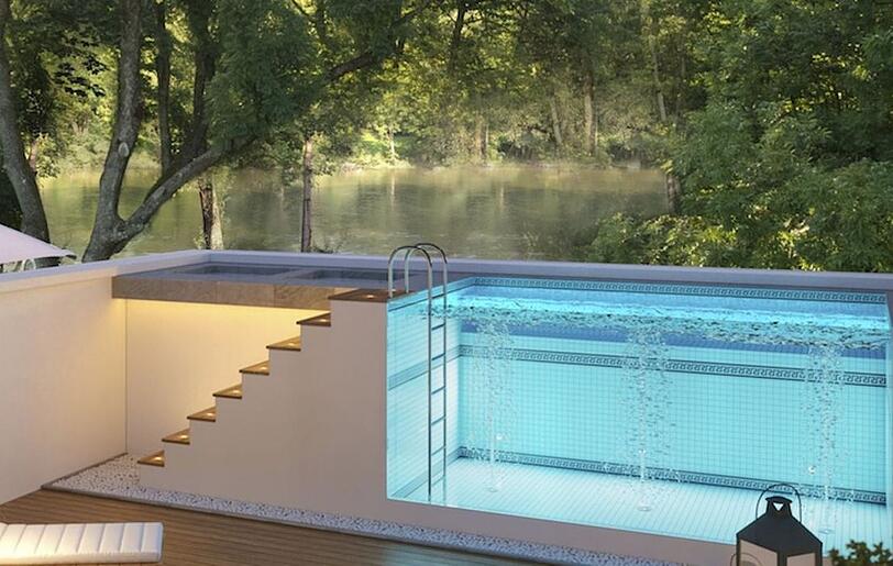 Die Dachterrasse bietet einen perfekten Blick auf die Isar.