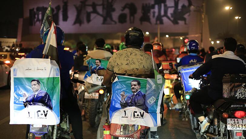 Die Liste von Ministerpräsident al-Sudani gewinnt die Parlamentswahl im Irak. Die Liste von Ministerpräsident al-Sudani gewinnt die Parlamentswahl im Irak.