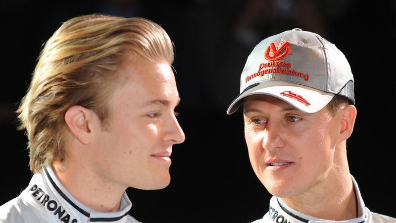 Rivalen - und doch verstehen sie sich gut: Nico Rosberg und Michael Schumacher (r.). Rivalen - und doch verstehen sie sich gut: Nico Rosberg und Michael Schumacher (r.).