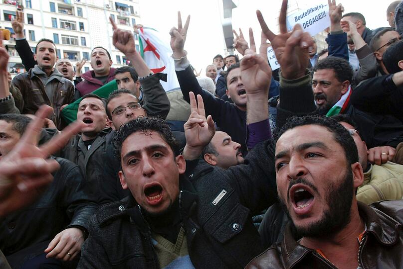 Auch in Algerien kam es 2011 zu zahlreichen Protesten gegen das politische Regime.