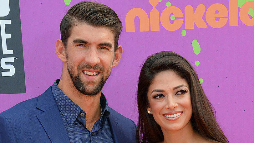 Michael Phelps und seine Ehefrau Nicole. Michael Phelps und seine Ehefrau Nicole.