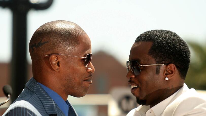 Jamie Foxx (l.) und Sean "Diddy" Combs 2008.