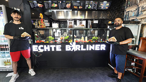 Die Augsburger D&ouml;nerkette "Echte B&auml;rliner" er&ouml;ffnete Ende 2025 ihre vierte M&uuml;nchner Filiale in der Leopoldstra&szlig;e 43.