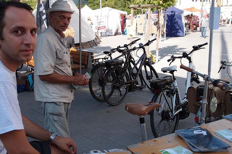 Beim kostenlosen Radcheck kann jeder Besucher sein Radl testen lassen.