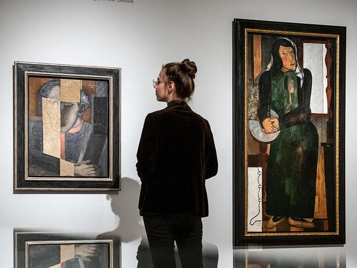 Blick in die Ausstellung "Else Lasker-Schüler - Prinz Jussuf von Theben und die Avantgarde".
