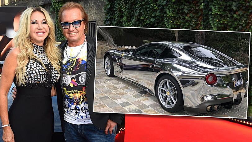 Mit diesem silber-glänzenden Ferrari erhitzt Robert Geiss auf Instagram die Gemüter seiner Fans.
