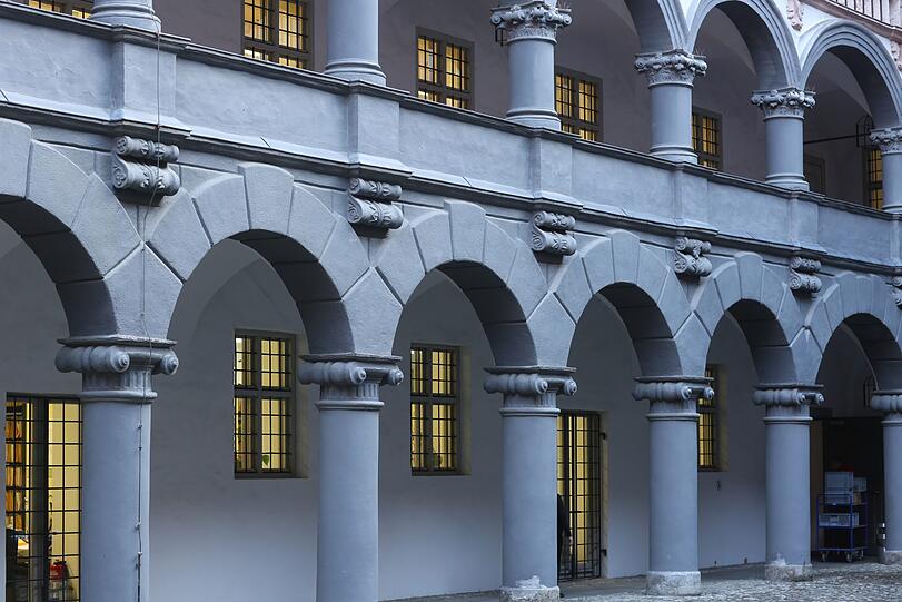 Malerisch ist im Landesamt für Denkmalpflege sogar der Innenhof.
