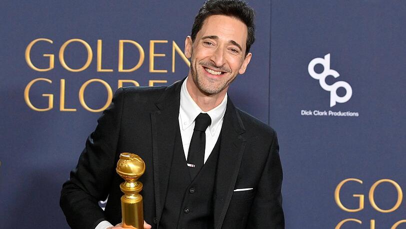 Bei den Golden Globes durfte Adrien Brody bereits dank "Der Brutalist" jubeln.