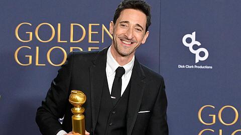 Bei den Golden Globes durfte Adrien Brody bereits dank "Der Brutalist" jubeln.