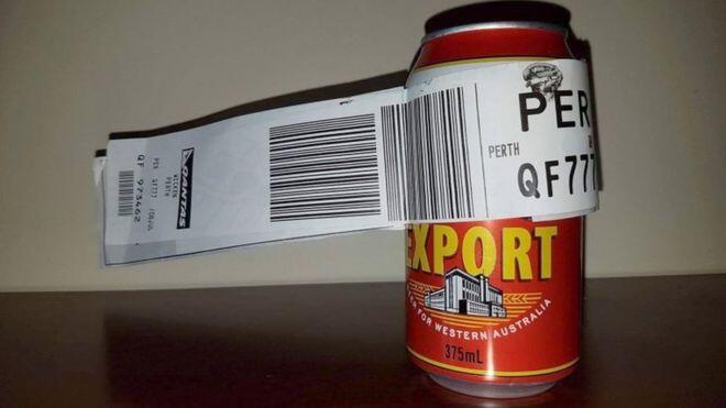 Besonderes Gepäck: Mann in Australien hat eine Bierdose als Flugzeuggepäck einchecken lassen.