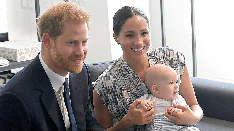 Der kleine Archie mit Mutter Meghan und Vater Harry Ende September 2019 in Südafrika.