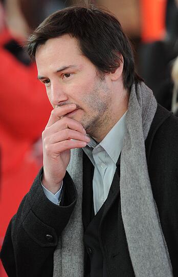 Auch Keanu Reeves kam am Mittwoch zur Berlinale.