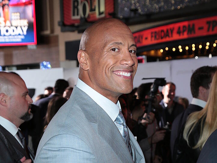 Dwayne Johnson bei der Premiere von "Fast & Furious 7" in Los Angeles