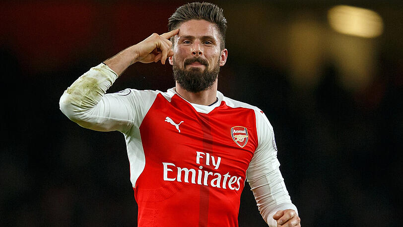 Mittelstürmer Olivier Giroud kam im Sommer 2012 von HSC Montpellier zum FC Arsenal.