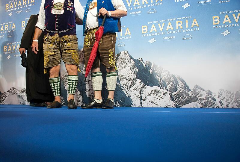So auch diese Herren in Lederhosen.