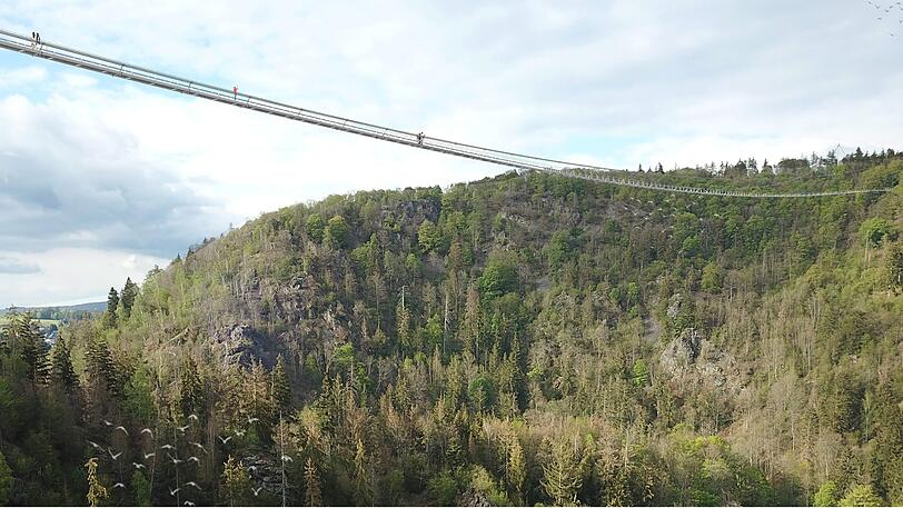 Die Höllentalbrücke auf einer Visualisierung.