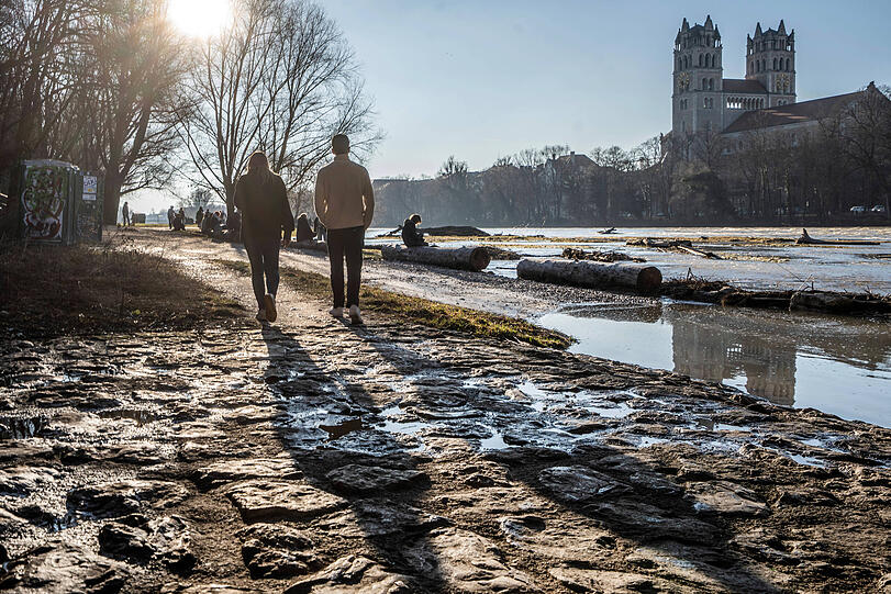 Ein Spaziergang an der Isar.
