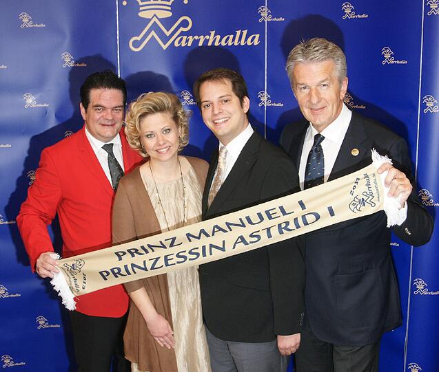Prinz Manuel und seine Prinzessin Astrid von der Narrhalla.