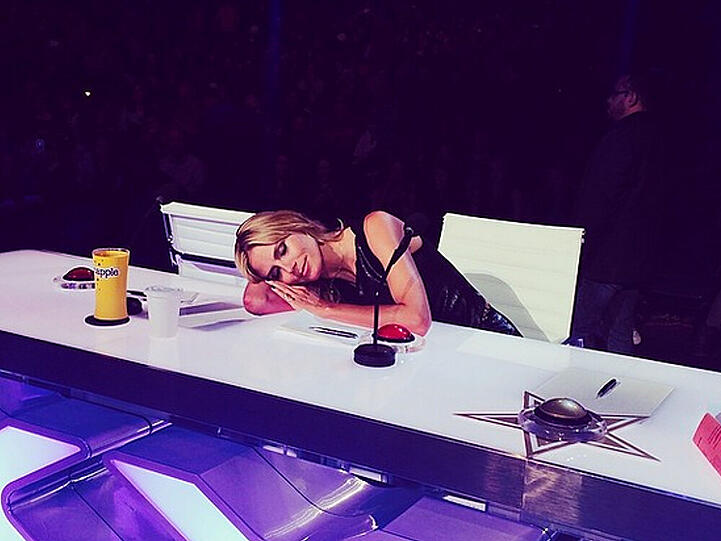 Heidi Klum hatte einen langen Tag