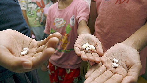 HIV- und Aids-Medikamente werden verteilt.