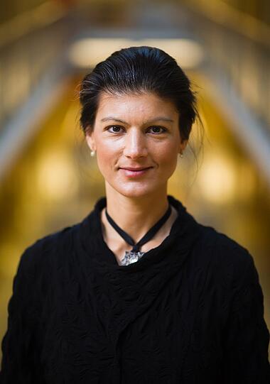 Die linke Vize-Parteichefin Sahra Wagenknecht im Jakob-Kaiser-Haus in Berlin.