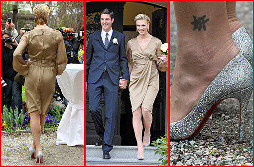 Die besten Bilder von der Riesch-Hochzeit: Trauung in goldener Robe und Glitzerschuhen