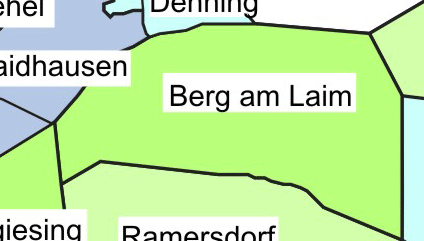 Berg am Laim - Miet-Schnitt: 12,00 Euro/m2 Dieser Stadtteil wird sich mit großer Nachhaltigkeit weiterentwicklen, weil hier viel gebaut wird, etwa an der Friedenstraße und der Baumkirchner Straße sowie auf dem ehemaligen Bahnausbesserungswerk Baumkirchen. In der Maikäfersiedlung wird nachverdichtet. Die Bevölkerungsmischung im Stadtteil wird gleich bleiben, aber die Dichte höher.
