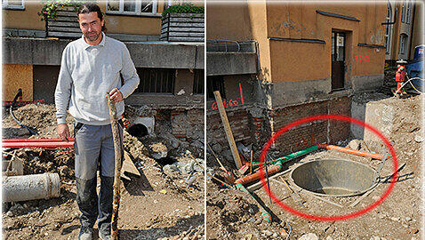 Aufatmen: Es war keine Fliegerbombe, nur eine verdächtige Eisenstange, die auf der Baustelle geborgen werden konnte. Aufatmen: Es war keine Fliegerbombe, nur eine verdächtige Eisenstange, die auf der Baustelle geborgen werden konnte.
