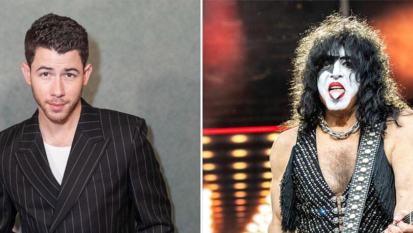 Nick Jonas (li.) wird als Darsteller von Paul Stanley gehandelt.