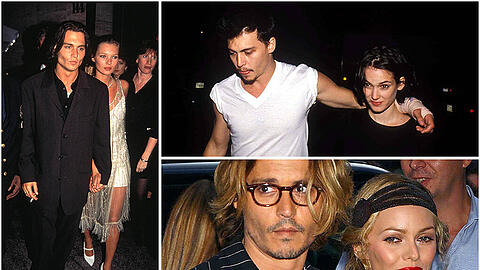 Johnny Depp hatte schon immer eine Vorliebe für prominente Frauen... Mit wem der Frauenschwarm schon zusammen war, sehen Sie in der Bilderstrecke.
