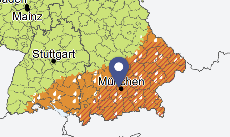 Der Deutsche Wetterdienst rechnet für München und Südbayern mit Unwetter ab 13 Uhr. Der Deutsche Wetterdienst rechnet für München und Südbayern mit Unwetter ab 13 Uhr.
