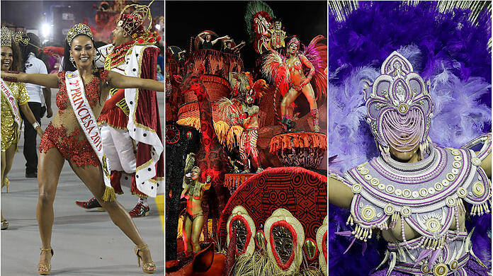 In Rio de Janeiro wird mit ausgefallenen Paraden und viel nackter Haut Karneval gefeiert.