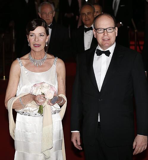 Caroline von Hannover mit ihrem Bruder, Fürst Albert von Monaco