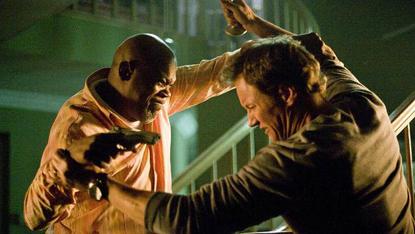 "Lakeview Terrace": Die Auseinandersetzungen zwischen Polizist Abel (Samuel L. Jackson) und Chris (Patrick Wilson) werden immer härter "Lakeview Terrace": Die Auseinandersetzungen zwischen Polizist Abel (Samuel L. Jackson) und Chris (Patrick Wilson) werden immer härter