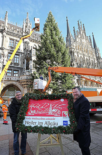 Bürgermeister Karl-Heinz Rudolph aus Weiler-Simmerberg und Bürgermeister Josef Schmid.