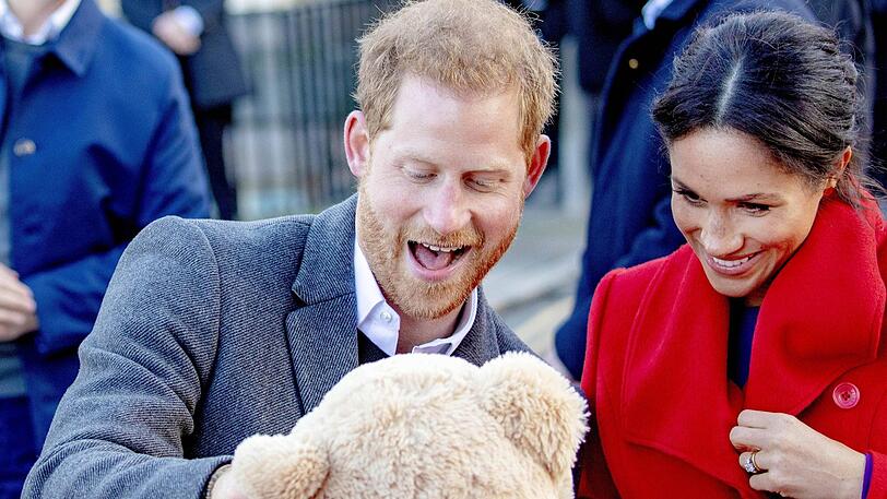 Prinz Harry und Herzogin Meghan beim Birkenhead-Besuch.